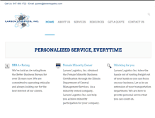 Tablet Screenshot of larsenlogistics.com